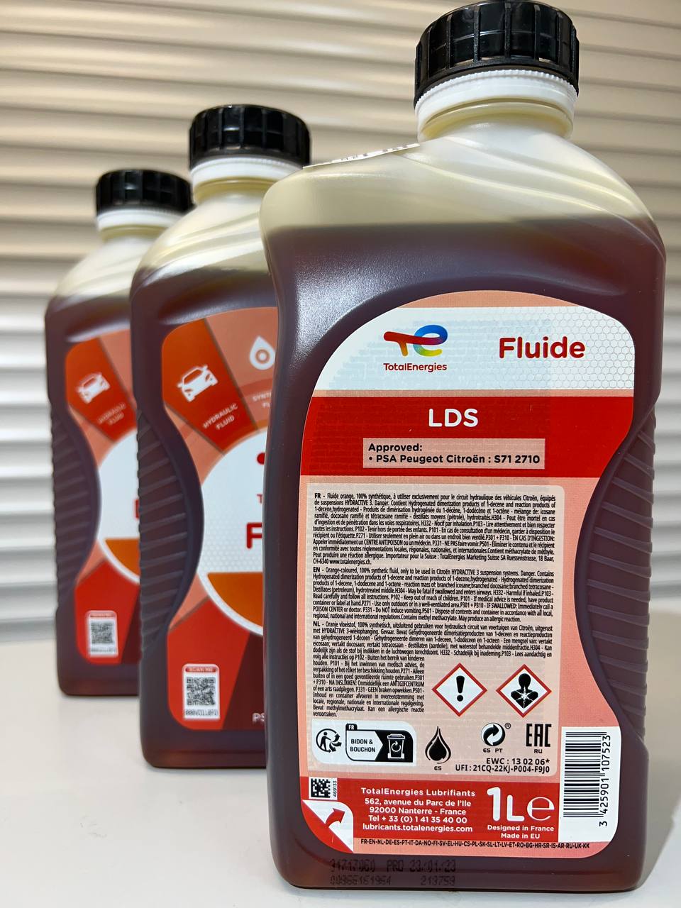 TOTAL LDS жидкость гидравлическая 1л, total lds, total fluide lds ...