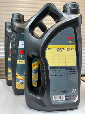 Моторное масло TITAN 5W30 GT1 PRO C-3 4л 602003553