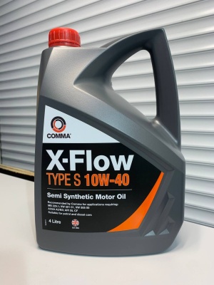 Моторное масло COMMA X-FLOW TYPE S 10W40 4л XFS4L