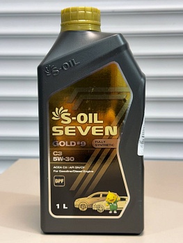 Моторное масло S-OIL 7 GOLD #9 C3 5W-30 1л E107767