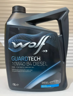 Моторное масло WOLF Guardtech B4 Diesel 10W-40 5л 23126/5