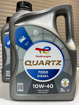 Моторное масло TOTAL QUARTZ 7000 DIESEL 10W-40 5л 214108