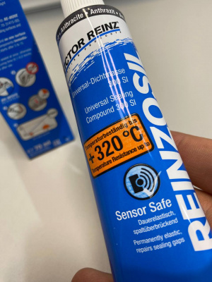 Герметик силиконовый REINZOSIL черный 70 мл