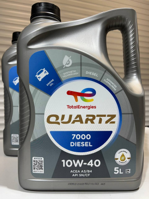 Моторное масло TOTAL QUARTZ 7000 DIESEL 10W-40 5л 214108