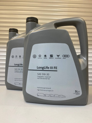 Моторное масло Volkswagen Longlife III 0W-30 5л GS55545M4EUR