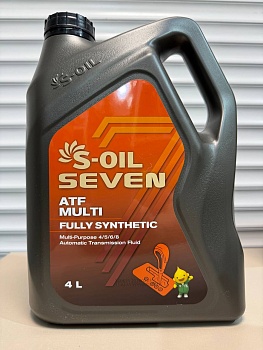 Масло трансмиссионное S-OIL 7 ATF MULTI Fully Synthetic 4л E107985