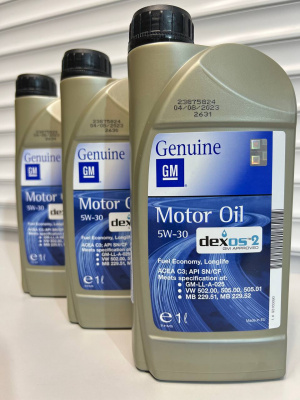 Моторное масло GM 5W-30 dexos2 1л 93165690