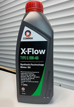 Моторное масло COMMA 5W40 X-FLOW TYPE G 1л XFG1L