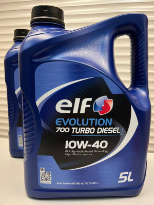 Моторное масло ELF 10W-40 5L EVOLUTION 700 TURBO DIESEL 5л 214121