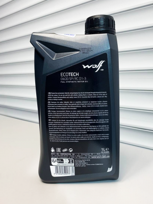 WOLF ECOTECH 0W-20 SP/RC D1-3 ILSAC GF-6A 1л
