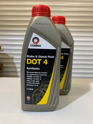 Жидкость тормозная COMMA DOT 4 1л BF41L