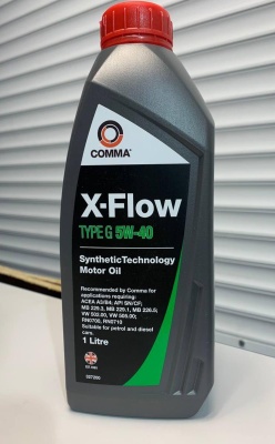 Моторное масло COMMA 5W40 X-FLOW TYPE G 1л XFG1L