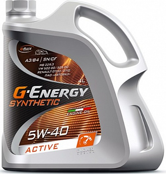 Моторное масло G-Energy Synthetic Active 5W-40 5л 253142411