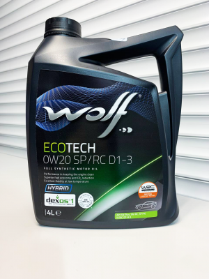 WOLF ECOTECH 0W-20 SP/RC D1-3 ILSAC GF-6A 4л 16173/4  16183/4