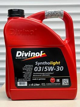 Моторное масло DIVINOL SYNTHOLIGHT 03 5W-30 4л 49251-K004