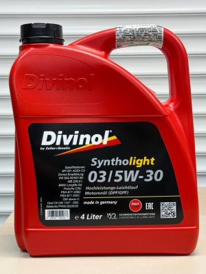 Моторное масло DIVINOL SYNTHOLIGHT 03 5W-30 4л 49251-K004