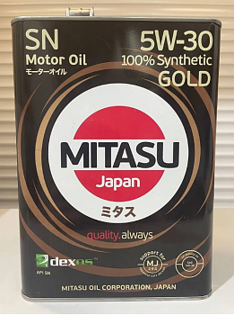 Моторнное масло MITASU 5W30 GOLD SN 4л MJ1014