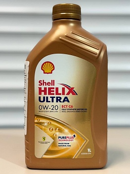 Моторное масло SHELL HELIX ULTRA ECT C6 0W-20 1L 550074666