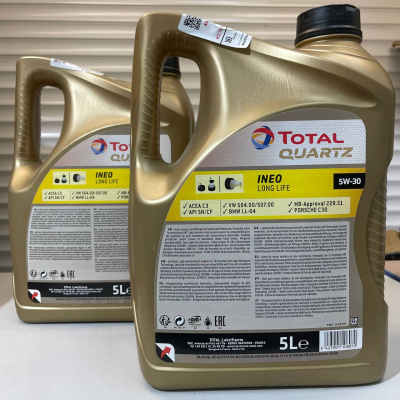 Моторное масло TOTAL QUARTZ INEO LONG LIFE 5W-30 5л 213819