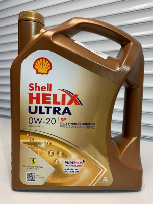 Моторное масло SHELL HELIX ULTRA SP 0W-20 5л 550063071
