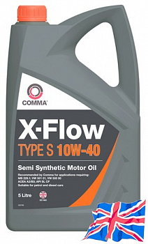 Моторное масло COMMA X-FLOW TYPE S 10W40 5л XFS5L