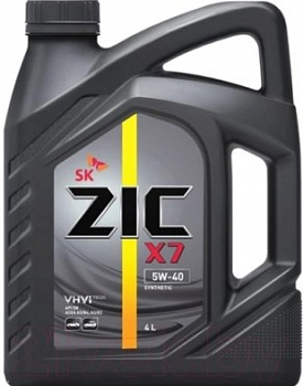 Моторное масло ZIC X7 5W40 4л 162662