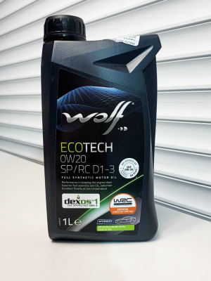 WOLF ECOTECH 0W-20 SP/RC D1-3 ILSAC GF-6A 1л
