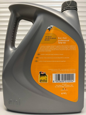 Моторное масло ENI 10W-40 I-SINT PROFESSIONAL 4л