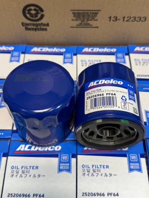 Фильтр масляный Chevrolet Equinox, GMC TERRAIN 1.5/2.0  PF64, 25206966 GM AcDelco