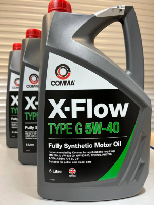 Моторное масло COMMA 5W40 X-FLOW TYPE G 5л XFG5L
