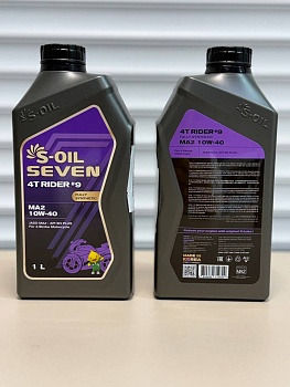 Моторное масло S-OIL 7 4T RIDER #9 MA2 10W40 1л E108012