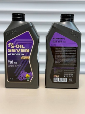 Моторное масло S-OIL 7 4T RIDER #9 MA2 10W40 1л E108012