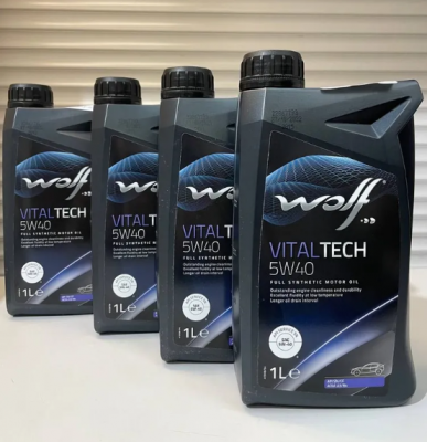 Моторное масло WOLF VitalTech 5W-40 1л 16116/1