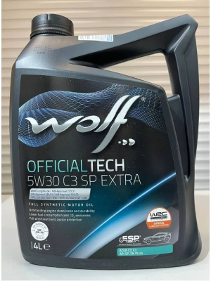 Моторное масло WOLF OfficialTech 5W-30 SP EXTRA 4л 65648/4