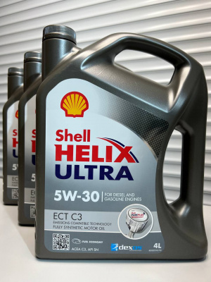 Моторное масло SHELL HELIX ULTRA ECT C3 5W-30 4л 550050441