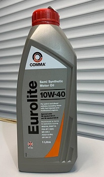 Моторное масло COMMA EUROLITE 10W40 1л EUL1L