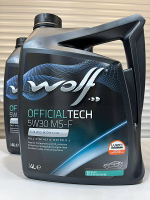 Моторное масло WOLF OfficialTech 5W-30 MS-F 4л 65609/4