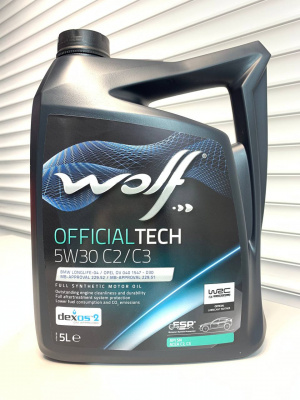 Моторное масло WOLF OfficialTech 5W-30 C2/C3 5л 65629/5