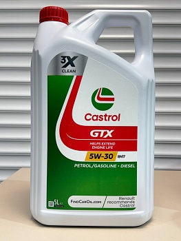 Моторное масло CASTROL GTX 5W30 RN17 5л 15F6E5