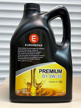 Моторное масло EUROREPAR  PREMIUM D1 5W30 5л 1690687680