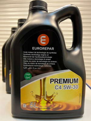 Моторное масло EUROREPAR PREMIUM C4 5W30 5л 1635765780
