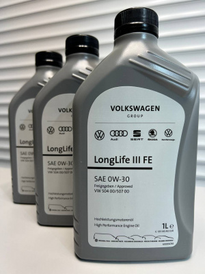Моторное масло Volkswagen Longlife III 0W-30 1л GS55545M2EUR