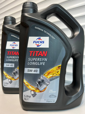 Моторное масло TITAN Supersyn LONGLIFE 5W-40 5л 602003102
