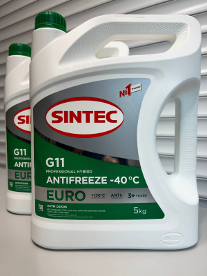 Антифриз зеленый SINTEC G11 EURO 5кг 990554