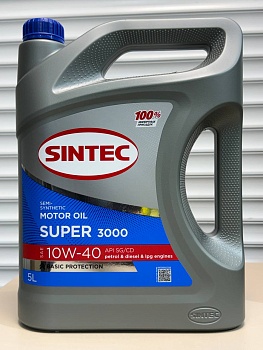 Моторное масло SINTEC Super 3000 10W-40 5л 600293