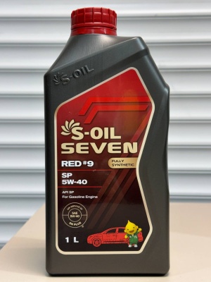 Моторное масло S-OIL 7 RED #9 SP 5W40 МАСЛО МОТОРНОЕAPI SP 1л E108303