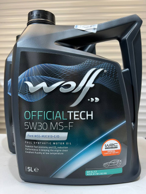 Моторное масло WOLF OfficialTech 5W-30 MS-F 5л 65609/5