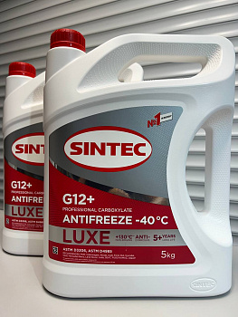 Антифриз красный SINTEC G12+ LUXE 5кг 614503
