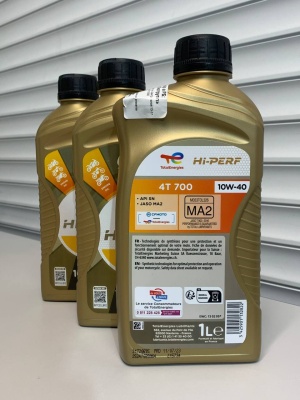 Моторное масло TOTAL HI-PERF 4T SPORT 10W-40 1л 215734