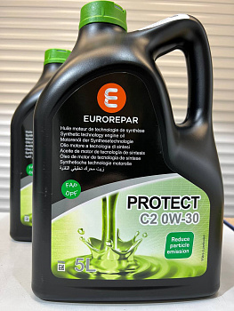 Моторное масло EUROREPAR PROTECT C2 0W30 5л 1639368780